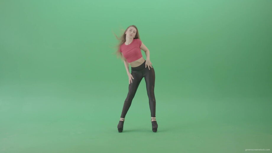 vj video background Body-wave-by-strip-dance-girl-on-green-screen-chromakey-4K-Video-Footage-1920_003