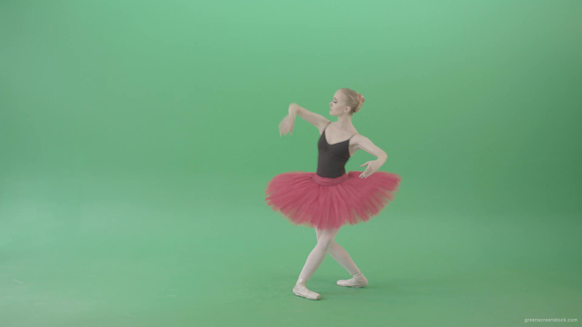 vj video background Elegant-elite-moves-by-ballet-dancing-blonde-girl-on-green-screen-4K-Video-Footage-1920_003