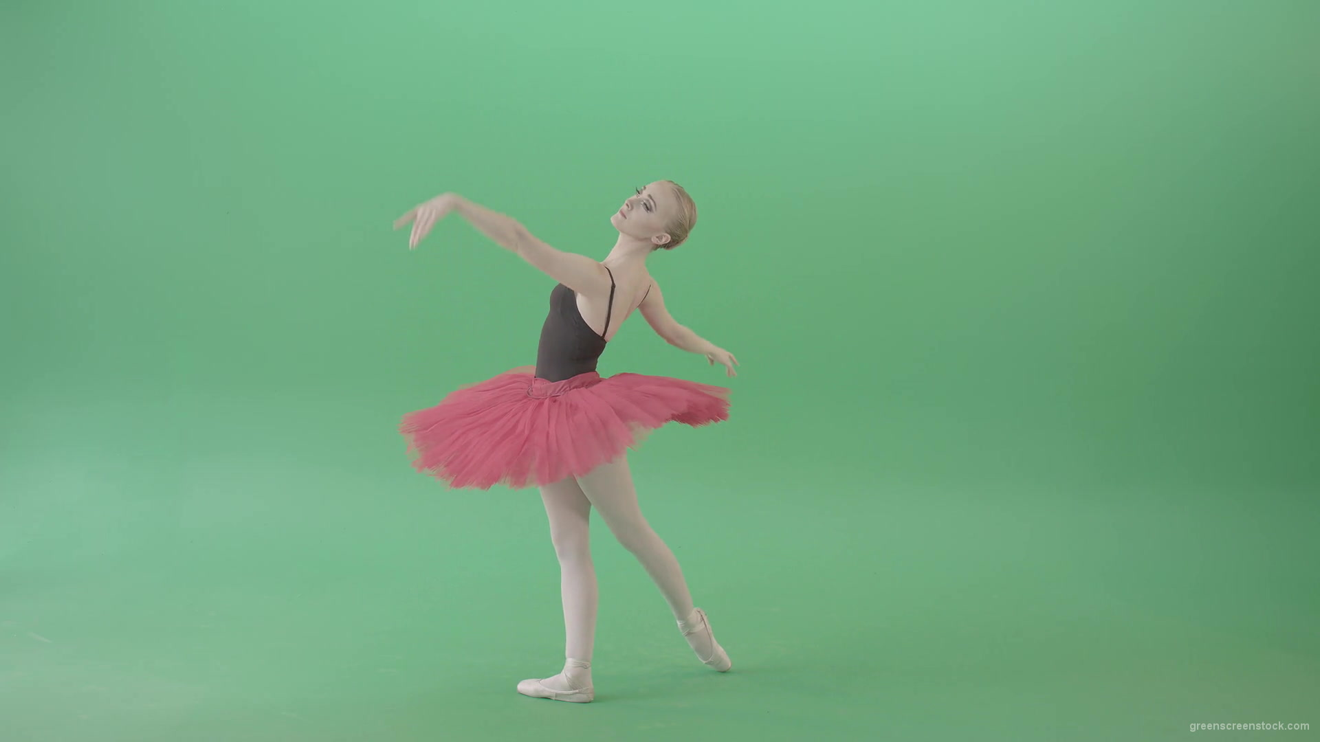 Elegant-elite-moves-by-ballet-dancing-blonde-girl-on-green-screen-4K-Video-Footage-1920_005 Green Screen Stock