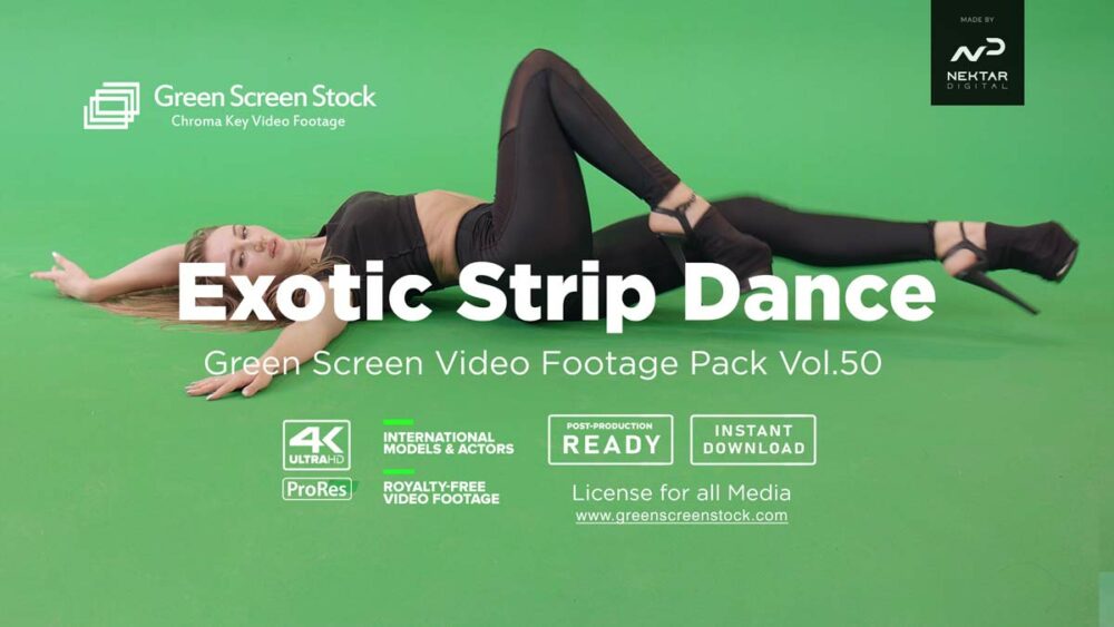 Exotic Strip Dance - Green Screen Video Footage Pack