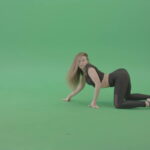 Exotic-erotic-dancing-girl-on-green-screen-play-Doggy-Style-4K-Video-Footage-1920_009 Green Screen Stock