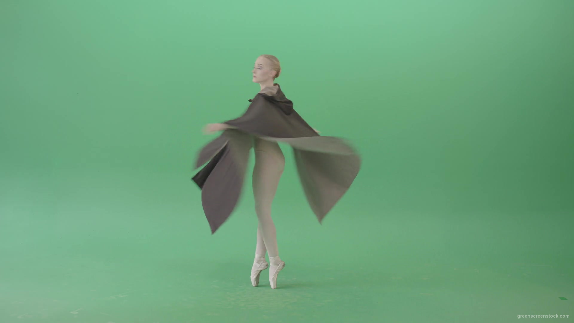 Green-Screen-Ballet-Girl-spinning-in-black-Mantle-cloak-4K-Video-Footage-1920_006 Green Screen Stock