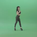vj video background Green-Screen-Woman-in-black-latex-dress-sexy-dancing-4K-Video-Footage-1920_003