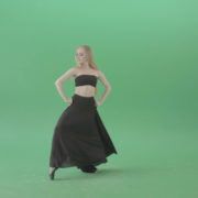 Hot-passion-ballet-girl-in-black-dress-dancing-on-green-screen-4K-Video-Footage-1920_004 Green Screen Stock