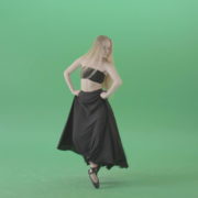 Hot-passion-ballet-girl-in-black-dress-dancing-on-green-screen-4K-Video-Footage-1920_007 Green Screen Stock