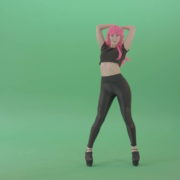vj video background Pink-hair-girl-showing-sexy-moves-dancing-strip-on-green-screen-4K-Video-Footage-1920_003