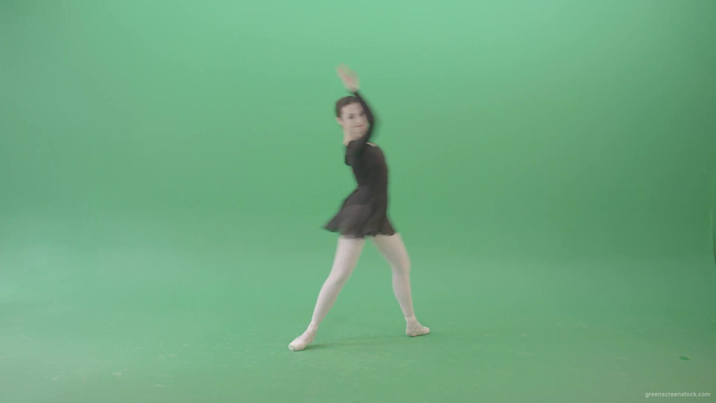 vj video background Russian-ballet-dancing-girl-in-black-body-wear-dress-dancing-isolated-on-green-screen-4K-Video-Footage-1920_003