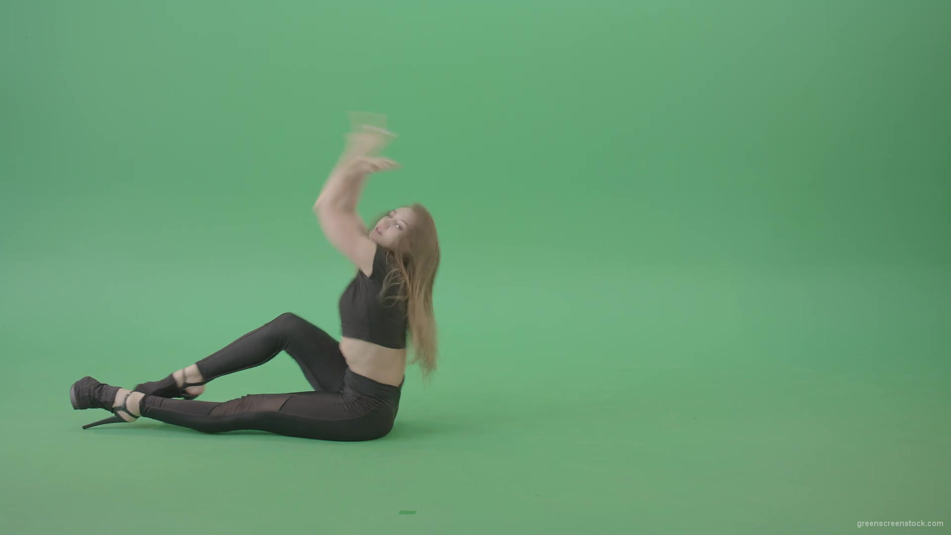 Sexy-Dancing-Girl-showing-Exotic-erotic-dance-isolated-on-green-screen-4K-Video-Footage-1920_005 Green Screen Stock