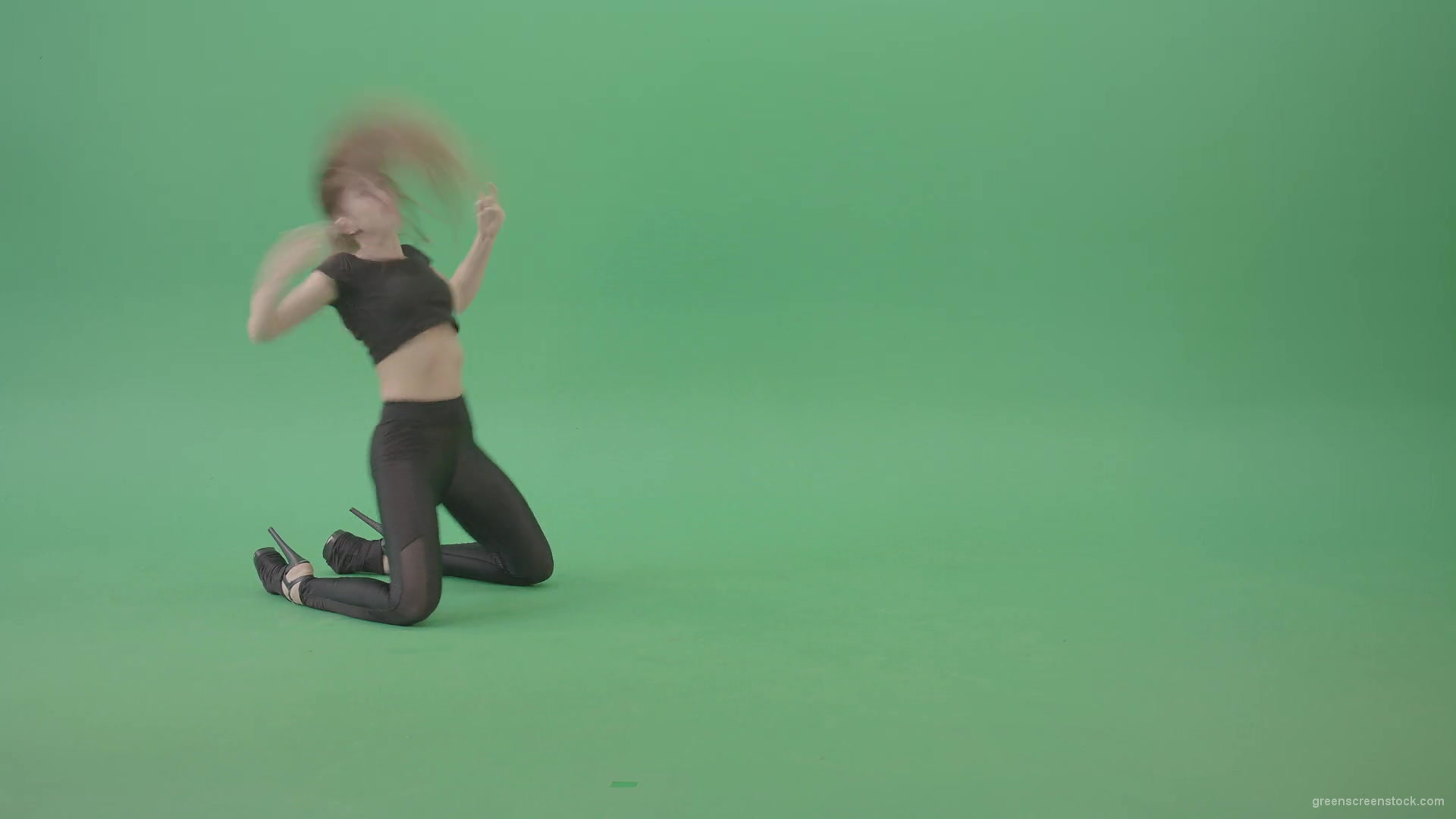Sexy-Dancing-Girl-showing-Exotic-erotic-dance-isolated-on-green-screen-4K-Video-Footage-1920_006 Green Screen Stock