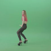 Sexy-posing-girl-showing-buts-and-dancing-on-green-screen-4K-Video-Footage-1920_002 Green Screen Stock