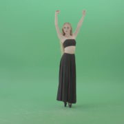 Spain-Ballet-dance-by-blonde-passion-ballerina-girl-on-green-screen-4K-Video-Footage-1920_001 Green Screen Stock