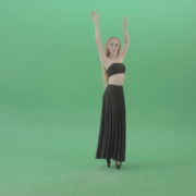 Spain-Ballet-dance-by-blonde-passion-ballerina-girl-on-green-screen-4K-Video-Footage-1920_002 Green Screen Stock