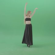 Spain-Ballet-dance-by-blonde-passion-ballerina-girl-on-green-screen-4K-Video-Footage-1920_007 Green Screen Stock