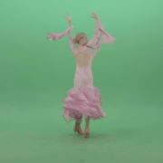 Ballroom-Dancing-Girl-spinning-in-pink-dress-on-green-screen-4K-Video-Footage-1920_002 Green Screen Stock