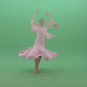 Ballroom-Dancing-Girl-spinning-in-pink-dress-on-green-screen-4K-Video-Footage-1920_005 Green Screen Stock