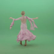 Ballroom-Dancing-Girl-spinning-in-pink-dress-on-green-screen-4K-Video-Footage-1920_008 Green Screen Stock