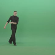 Energetic-quickstep-dance-man-stops-bow-and-continue-dancing-isolated-on-green-chromakey-1920_001 Green Screen Stock