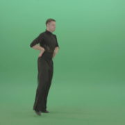 Energetic-quickstep-dance-man-stops-bow-and-continue-dancing-isolated-on-green-chromakey-1920_004 Green Screen Stock