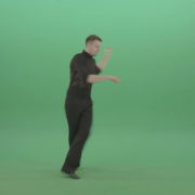 Energetic-quickstep-dance-man-stops-bow-and-continue-dancing-isolated-on-green-chromakey-1920_007 Green Screen Stock