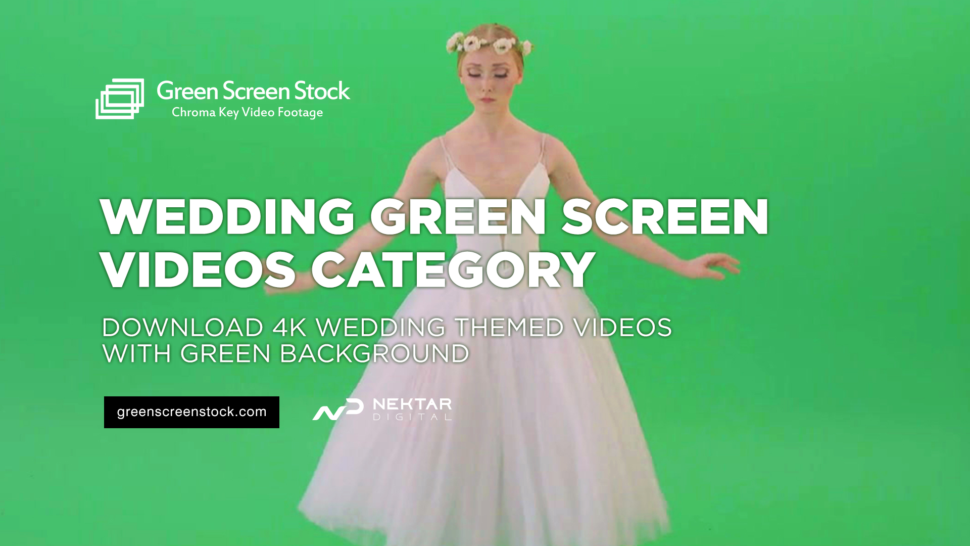 wedding dress green screen